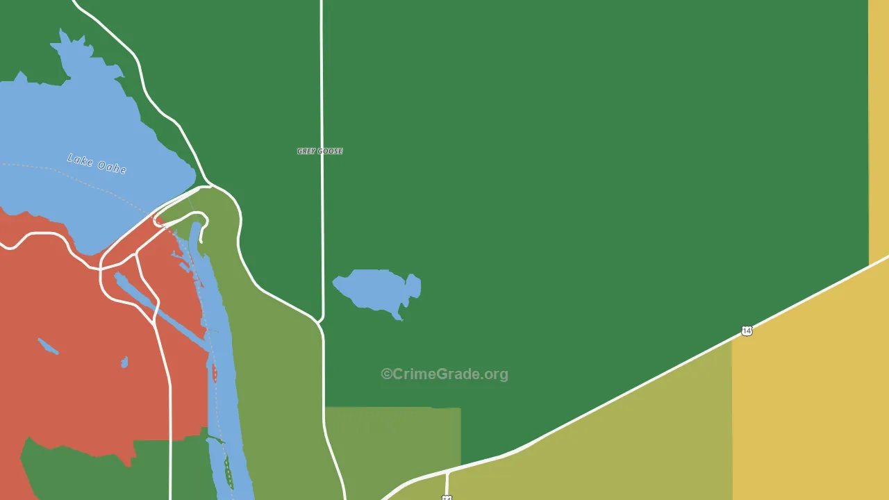 Eakin, SD Map of Drug-Related Crime Rates