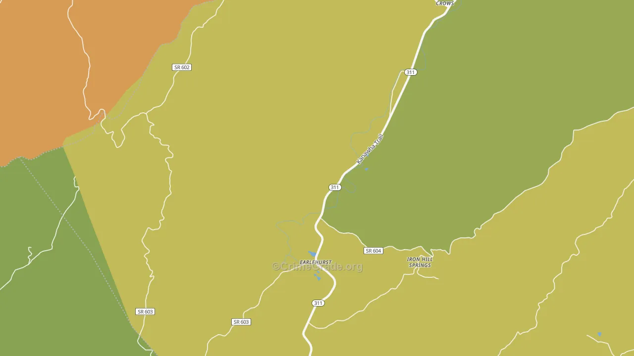 Earlehurst, VA Map of Drug-Related Crime Rates
