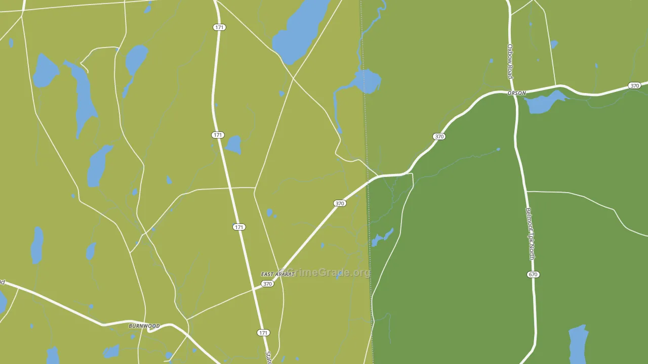 East Ararat, PA Map of Drug-Related Crime Rates