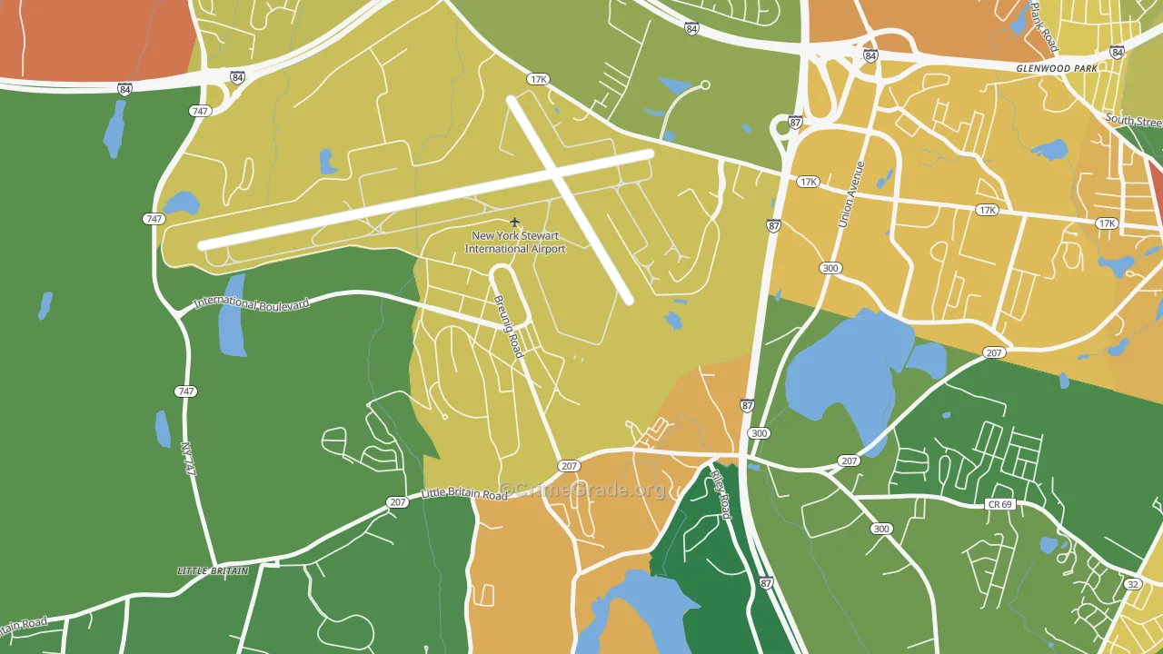 East Coldenham, NY Map of Drug-Related Crime Rates