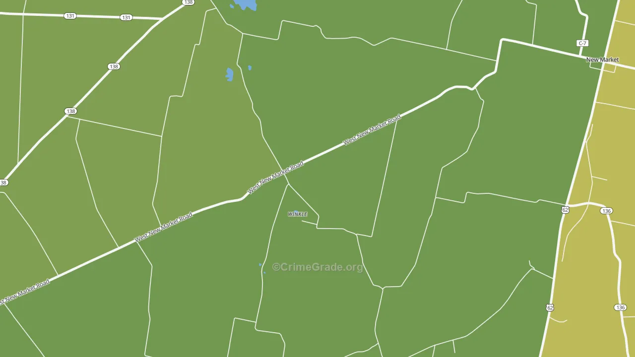 East Danville, OH Map of Drug-Related Crime Rates