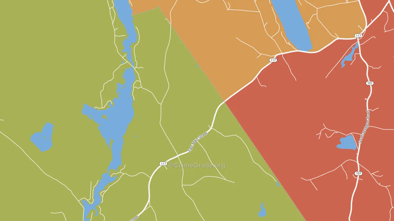 East Denmark, ME Map of Drug-Related Crime Rates