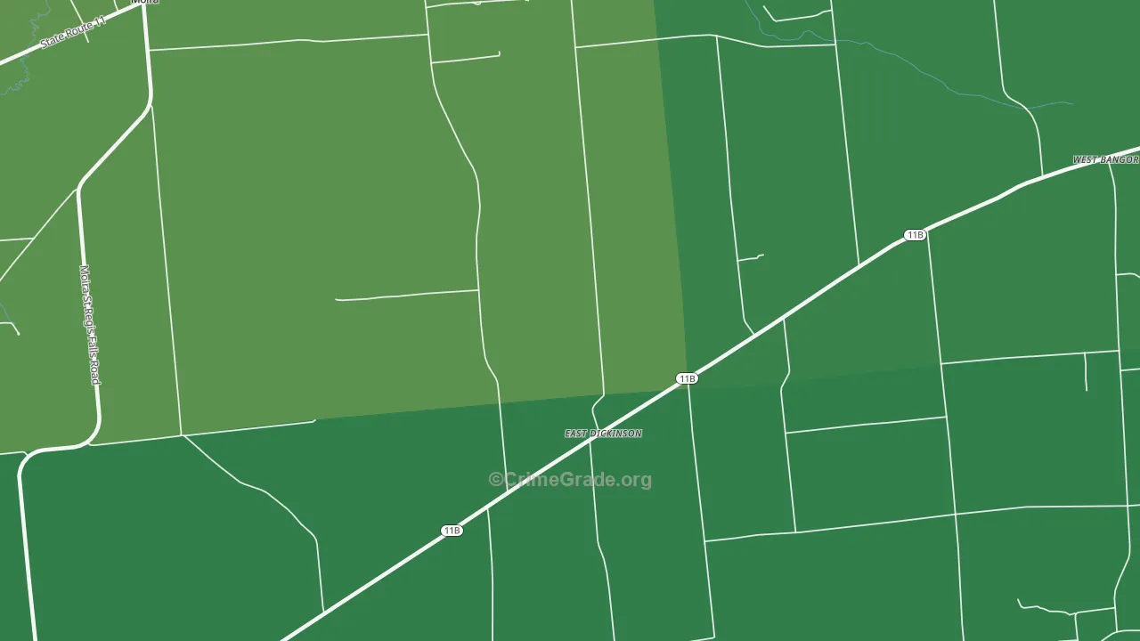 East Dickinson, NY Map of Drug-Related Crime Rates