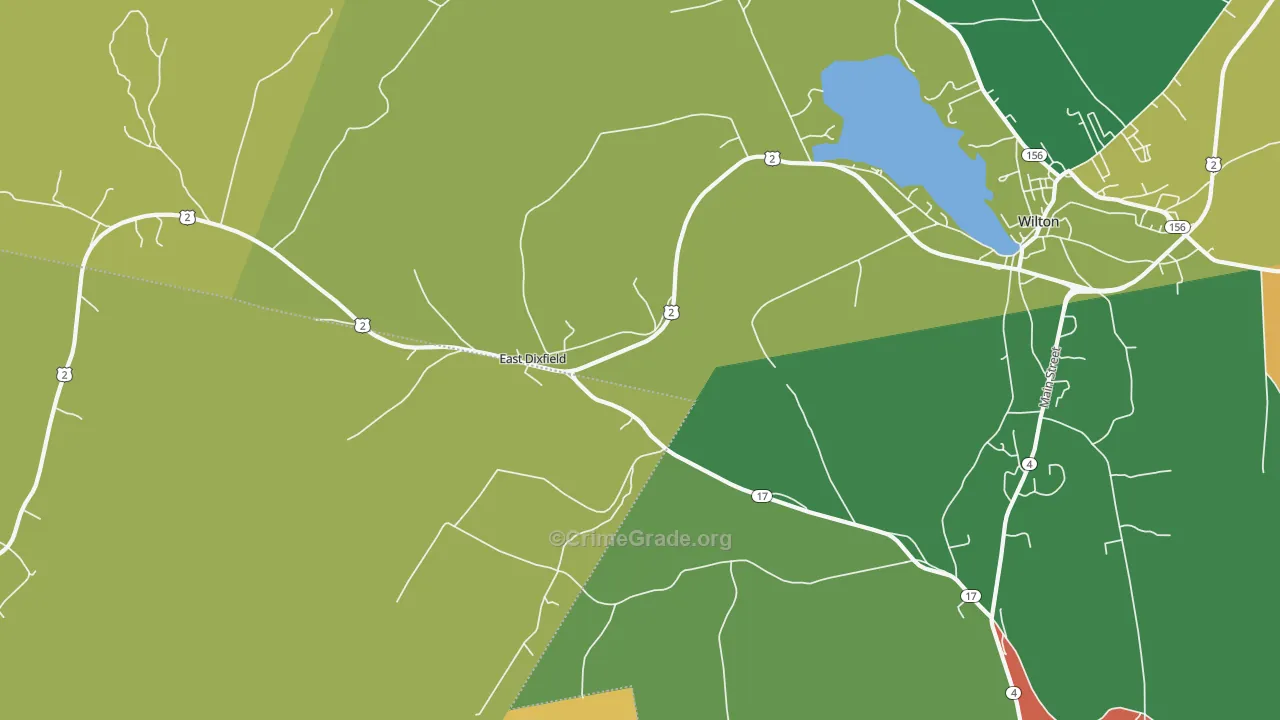 East Dixfield, ME Map of Drug-Related Crime Rates