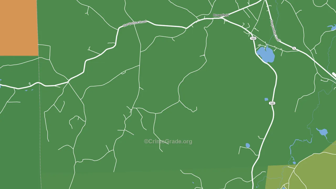 East Fryeburg, ME Map of Drug-Related Crime Rates
