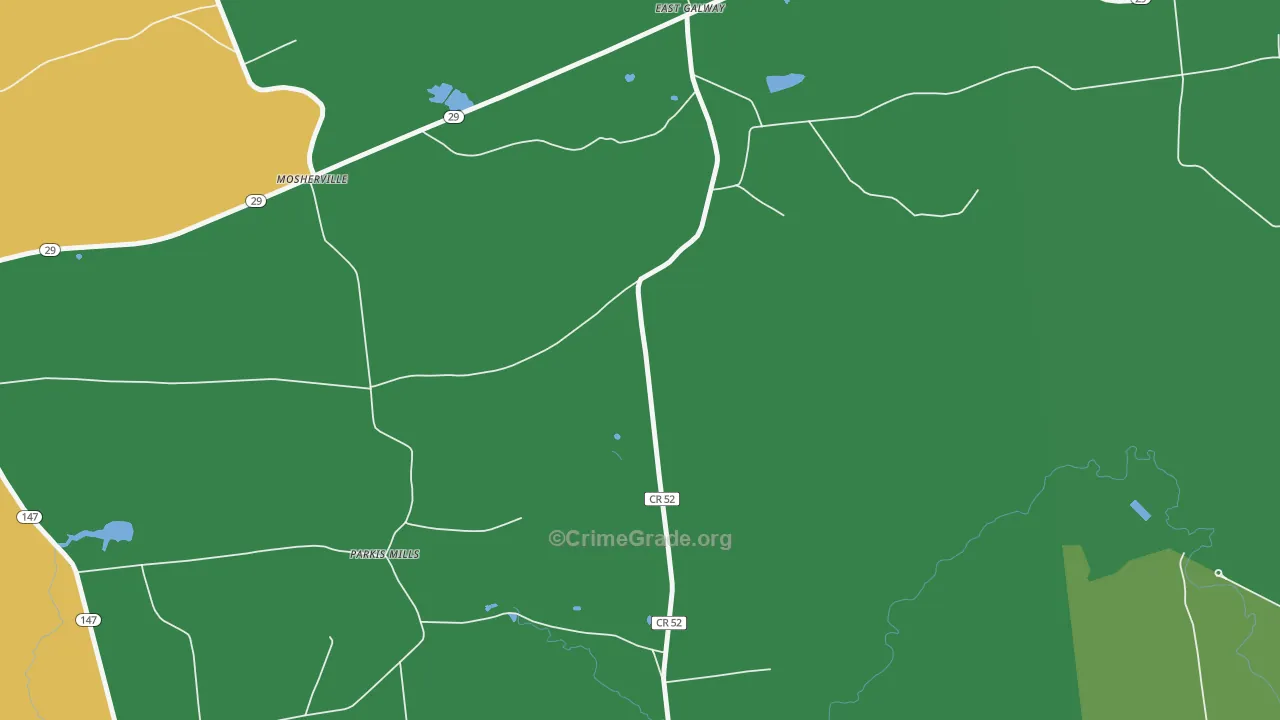 East Galway, NY Map of Drug-Related Crime Rates