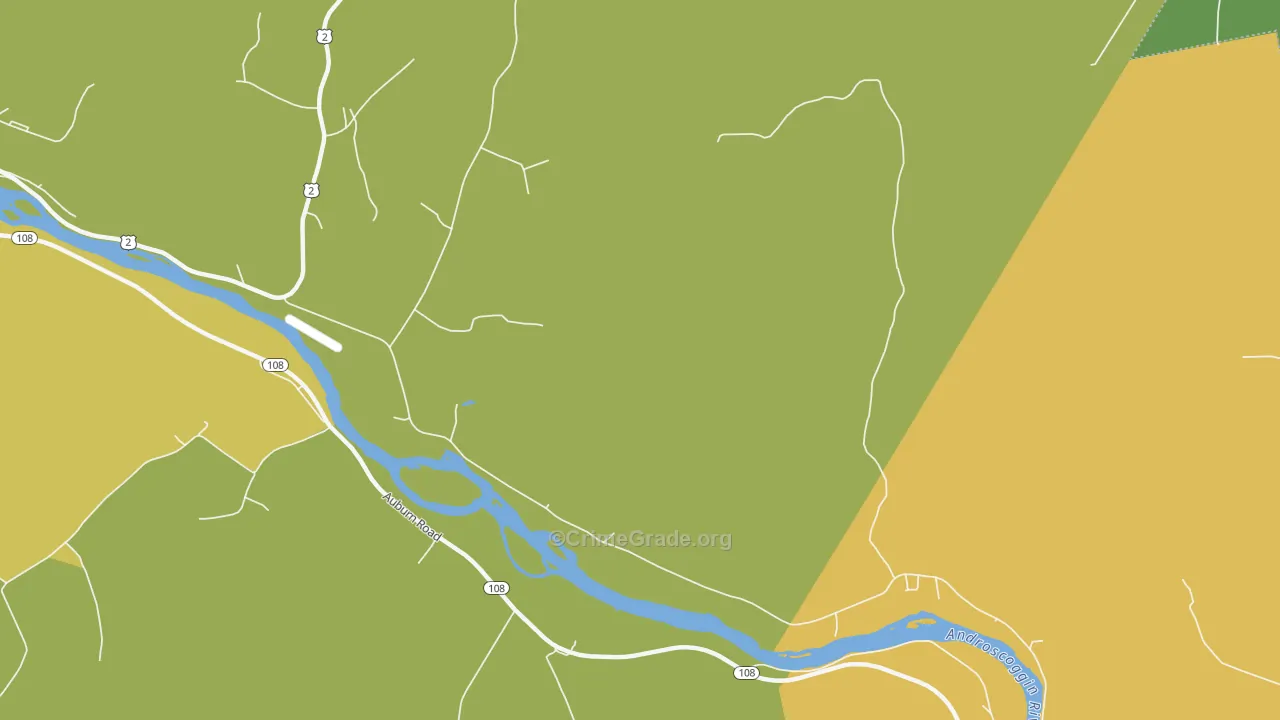 East Peru, ME Map of Drug-Related Crime Rates