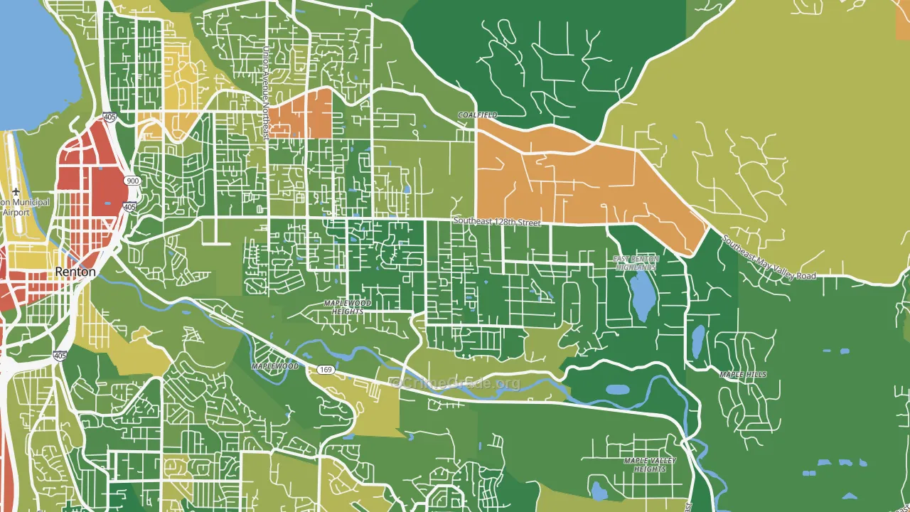East Renton Highlands, WA Map of Drug-Related Crime Rates