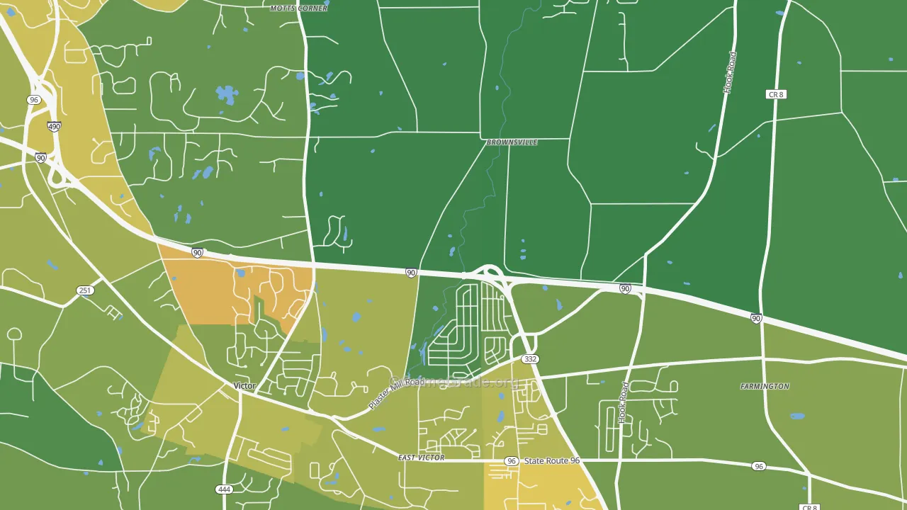 East Victor, NY Map of Drug-Related Crime Rates