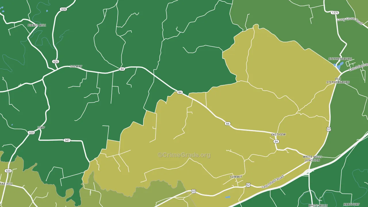 East View, KY Map of Drug-Related Crime Rates