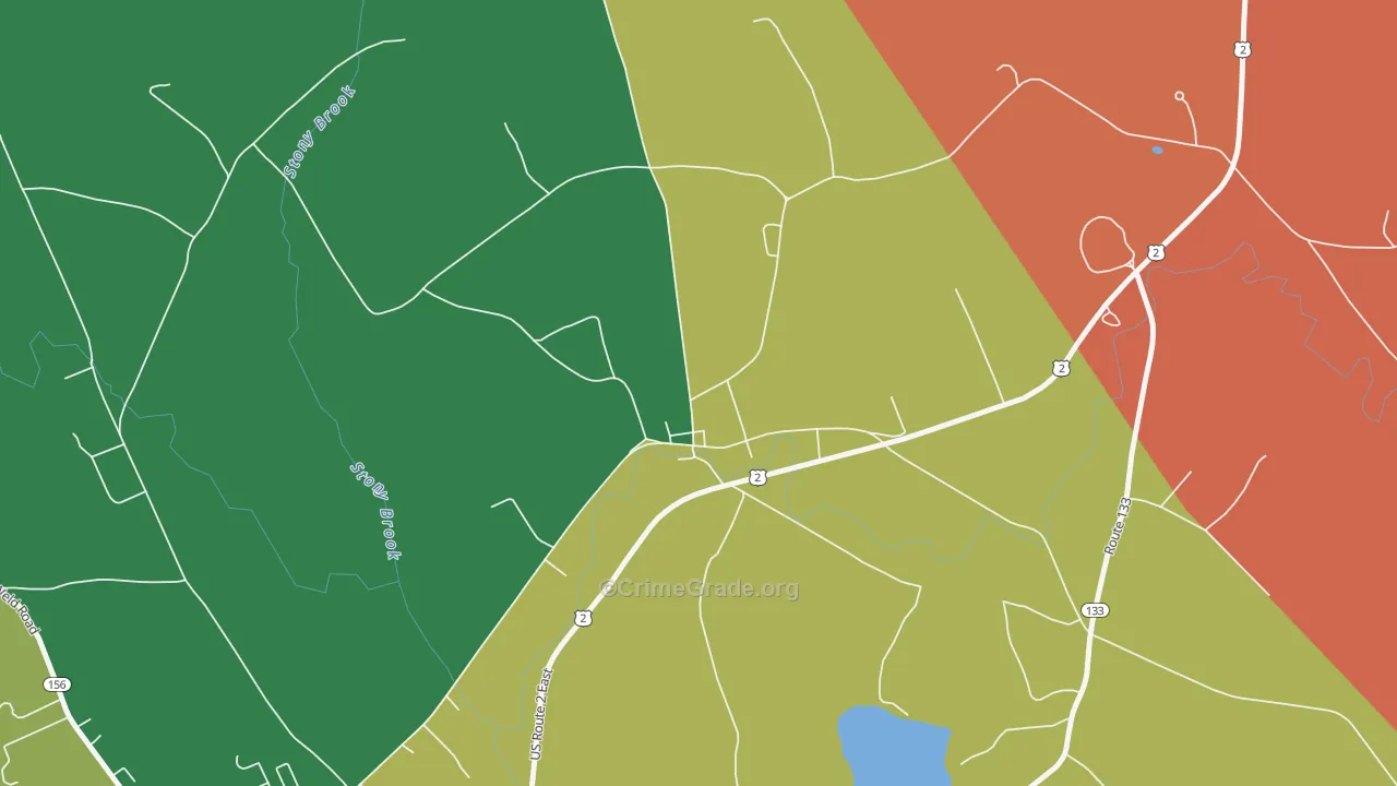East Wilton, ME Map of Drug-Related Crime Rates