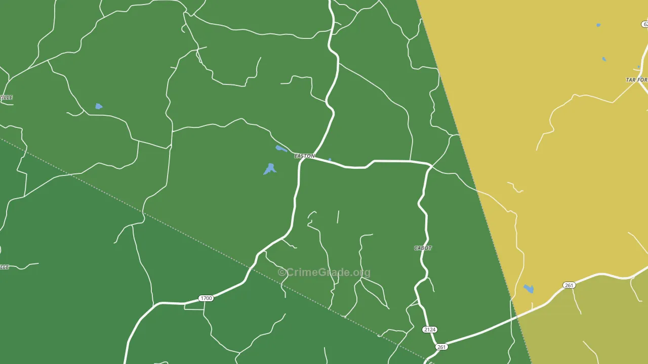 Easton, KY Map of Drug-Related Crime Rates