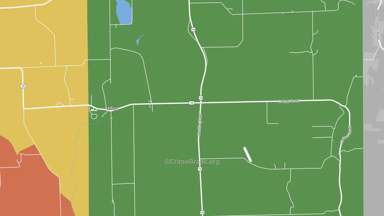 Easton, ME Map of Drug-Related Crime Rates