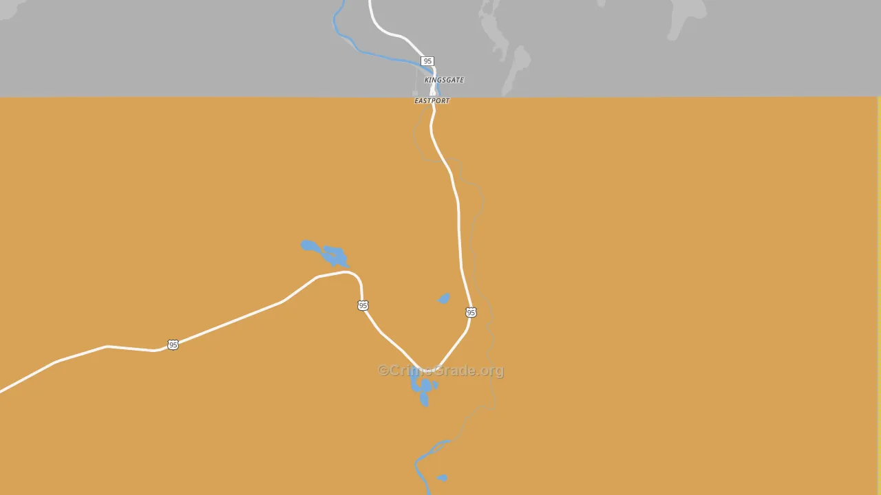 Eastport, ID Map of Drug-Related Crime Rates