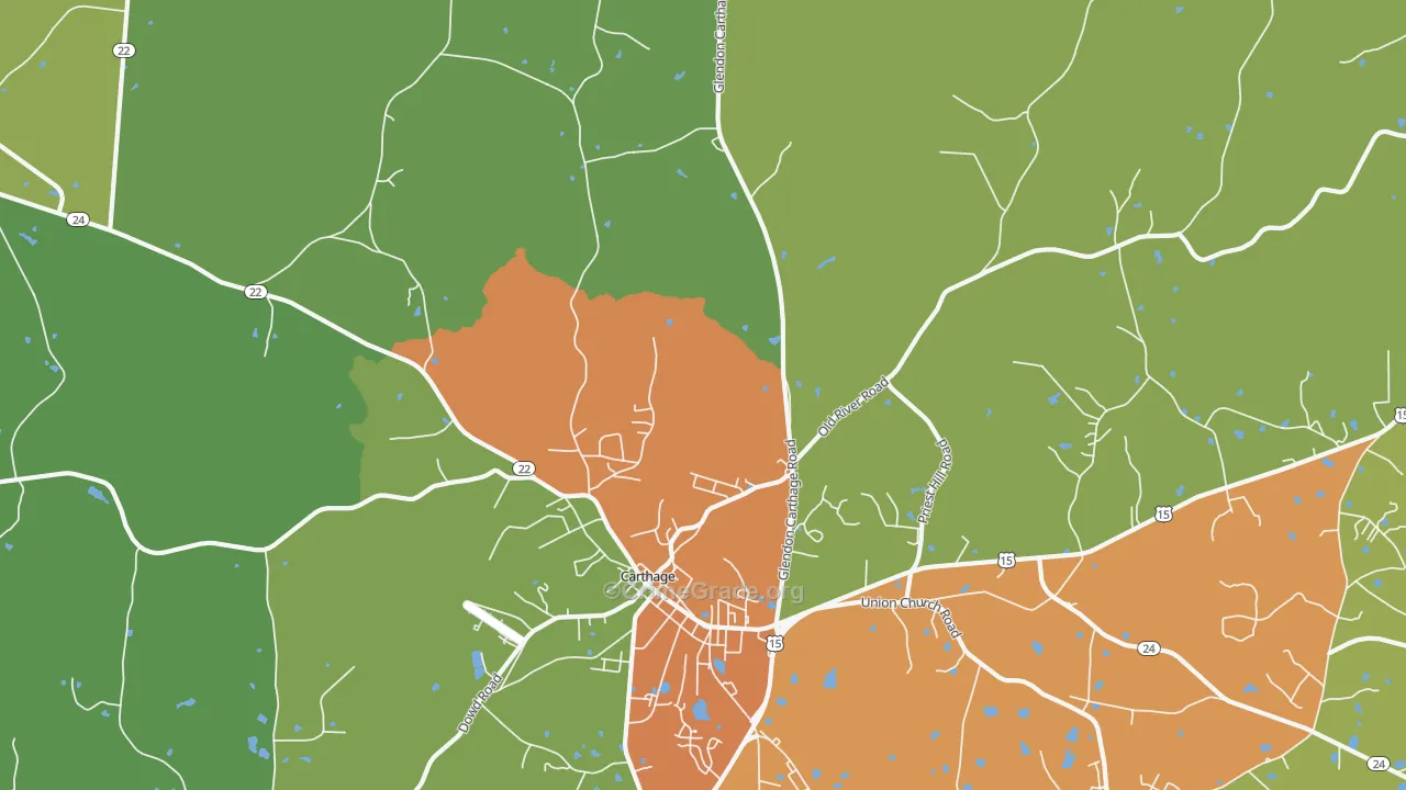 Eastwood, NC Map of Drug-Related Crime Rates
