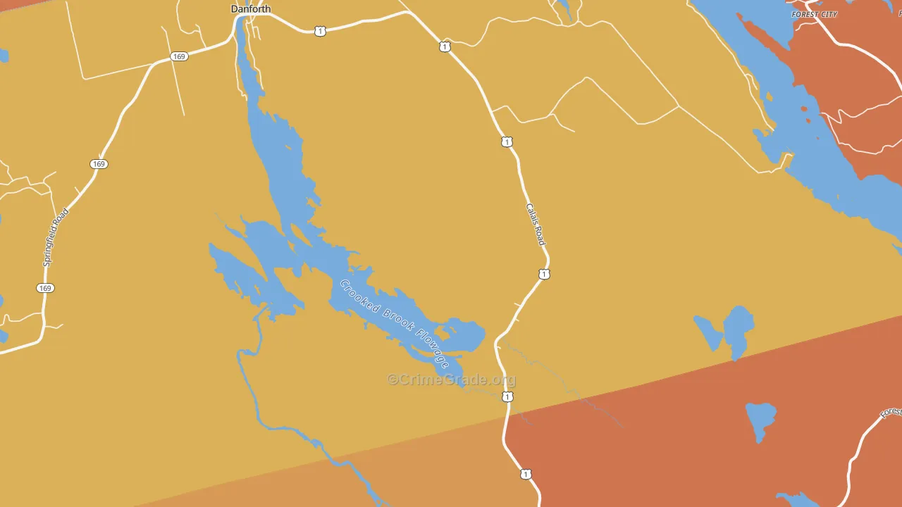 Eaton, ME Map of Drug-Related Crime Rates