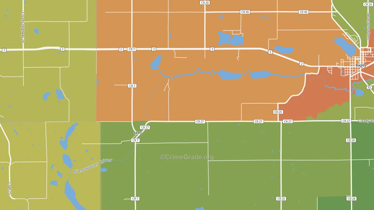 Ebro, MN Map of Drug-Related Crime Rates