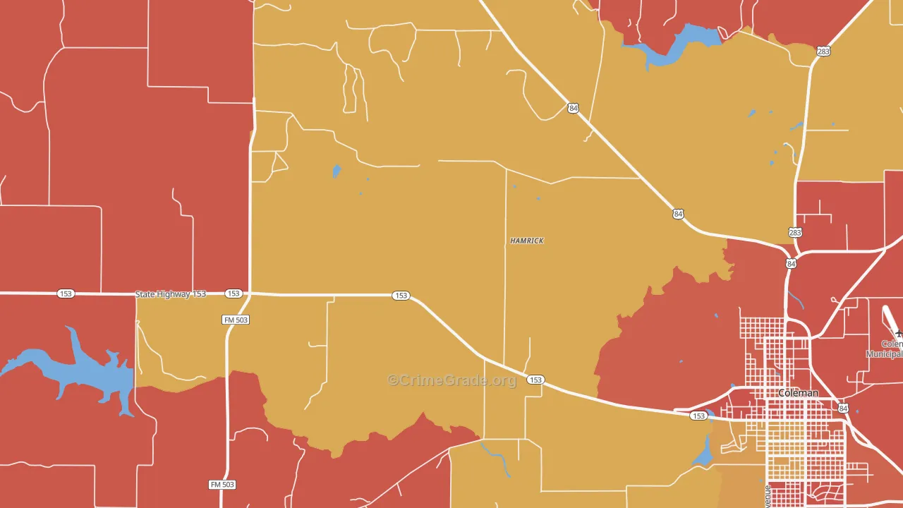 Echo, TX Map of Drug-Related Crime Rates