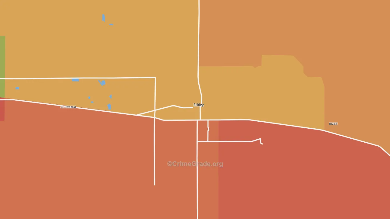 Eckley, CO Map of Drug-Related Crime Rates