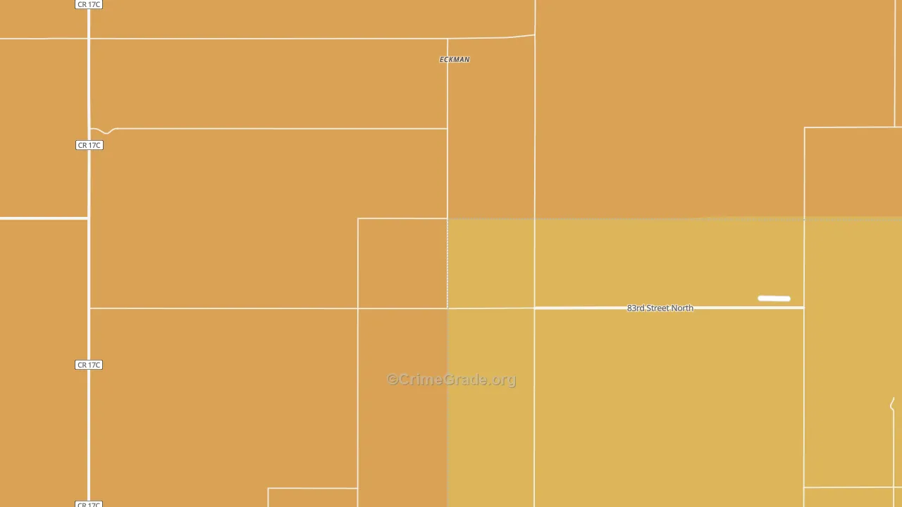 Eckman, ND Map of Drug-Related Crime Rates