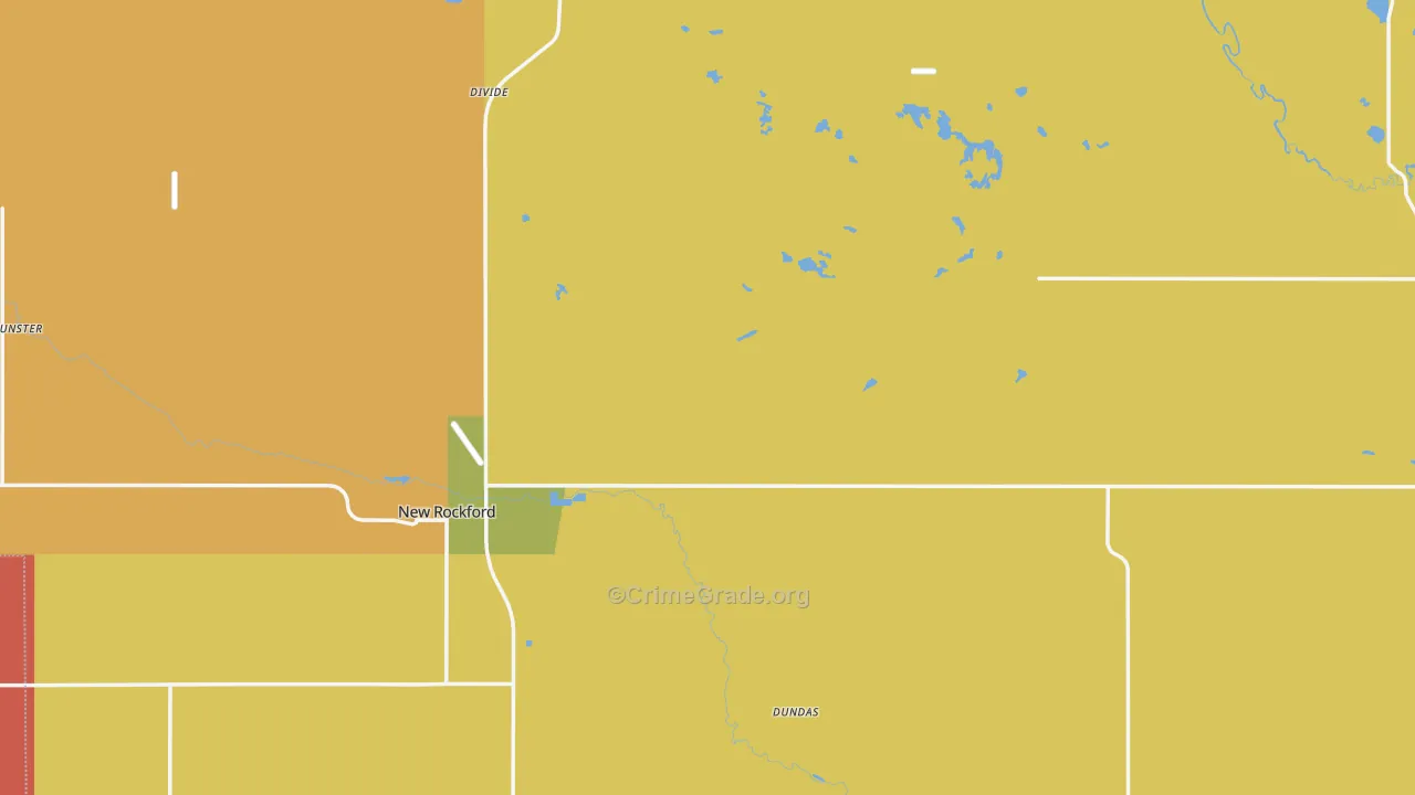 Eddy County, ND Map of Drug-Related Crime Rates
