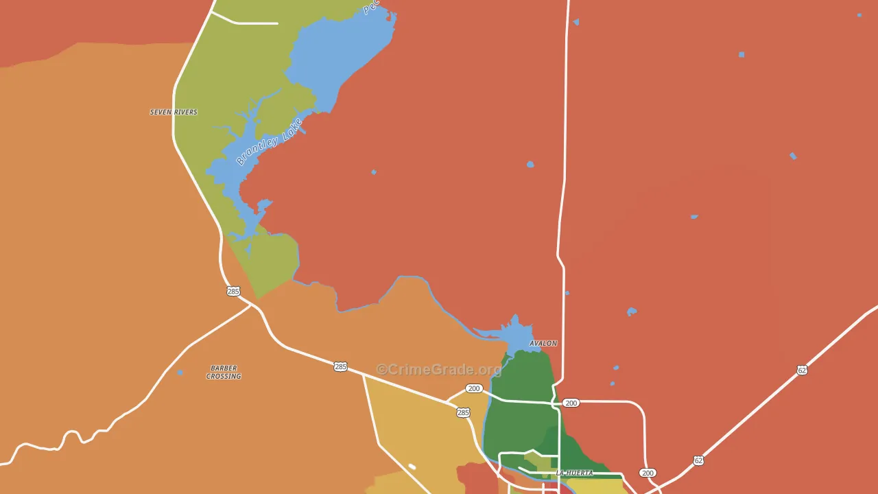 Eddy County, NM Map of Drug-Related Crime Rates