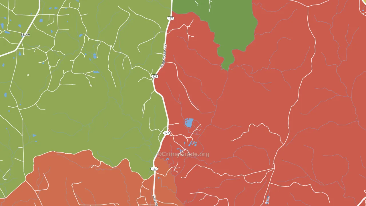 Eden, LA Map of Drug-Related Crime Rates