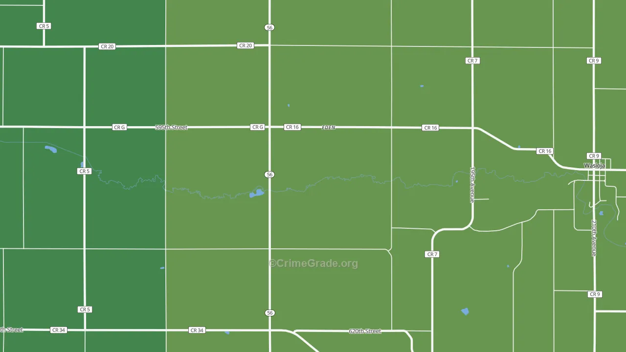Eden, MN Map of Drug-Related Crime Rates