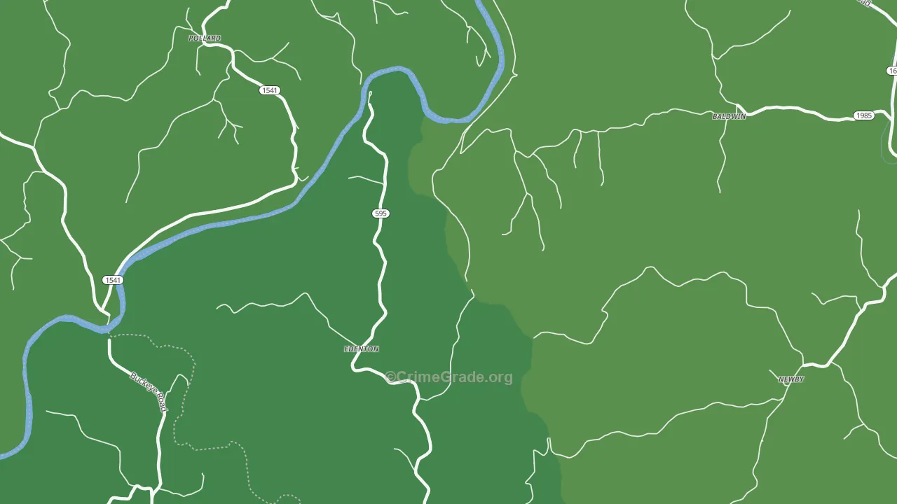 Edenton, KY Map of Drug-Related Crime Rates