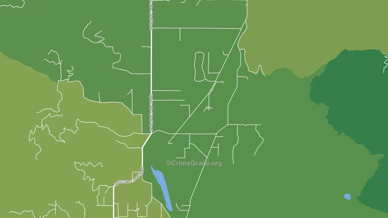 Edgemere, ID Map of Drug-Related Crime Rates