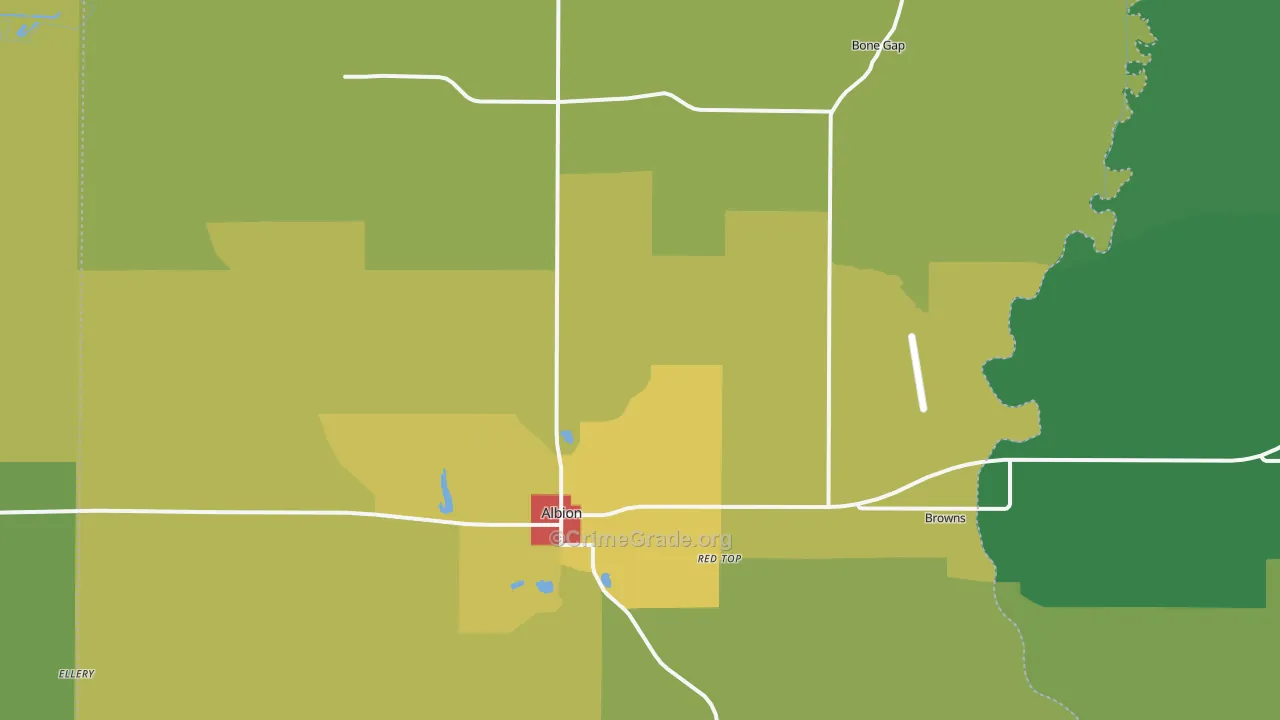 Edwards County, IL Map of Drug-Related Crime Rates