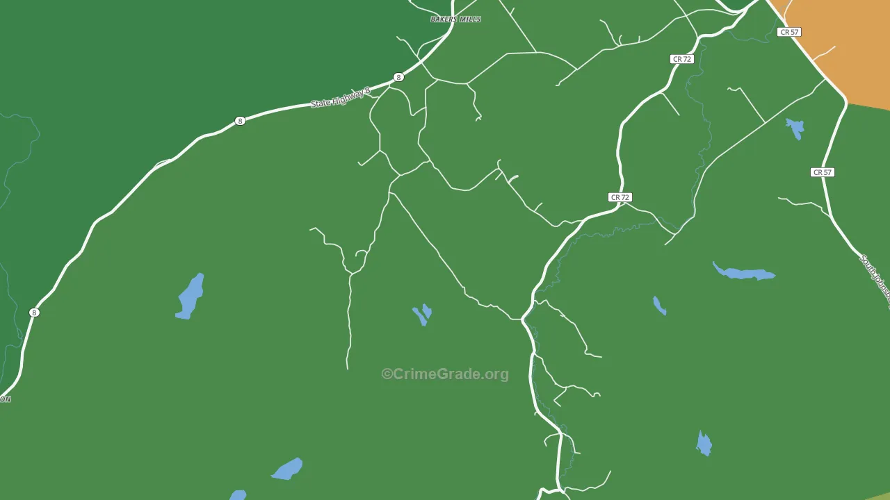 Edwards Hill, NY Map of Drug-Related Crime Rates