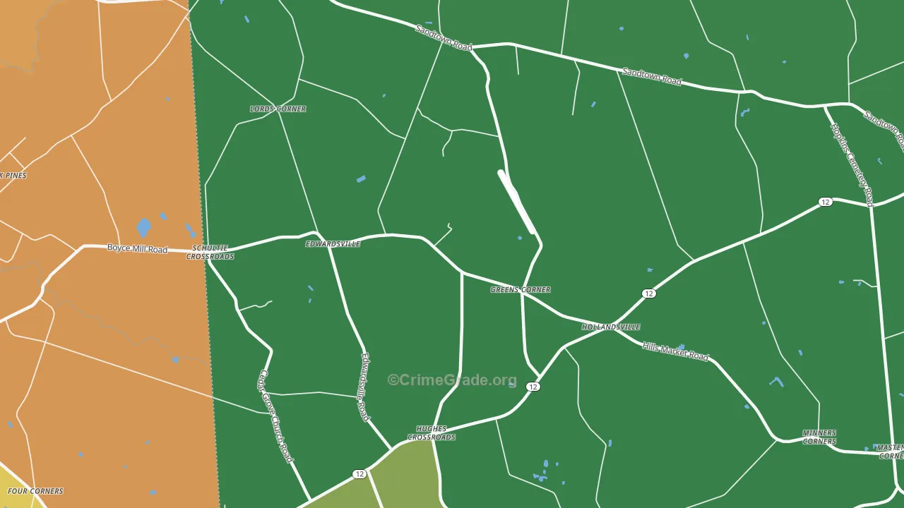 Edwardsville, DE Map of Drug-Related Crime Rates