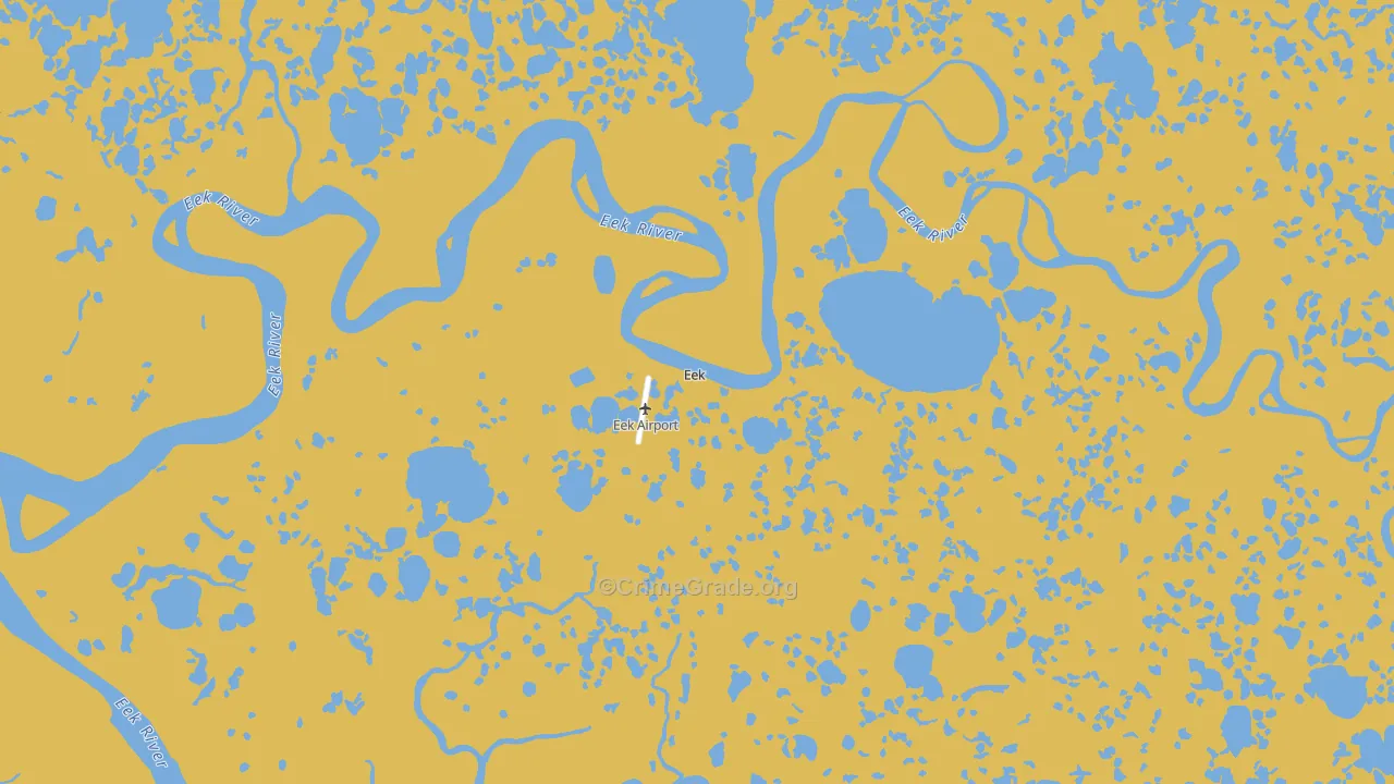 Eek, AK Map of Drug-Related Crime Rates