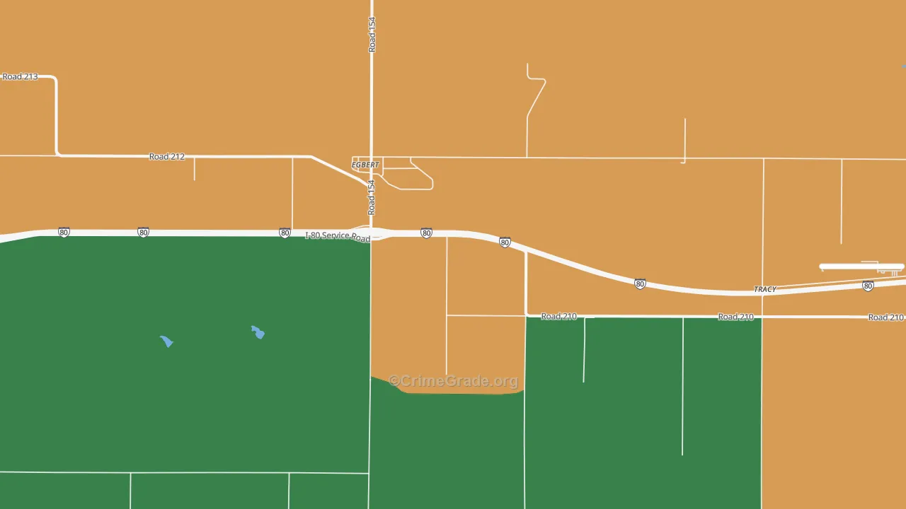 Egbert, WY Map of Drug-Related Crime Rates