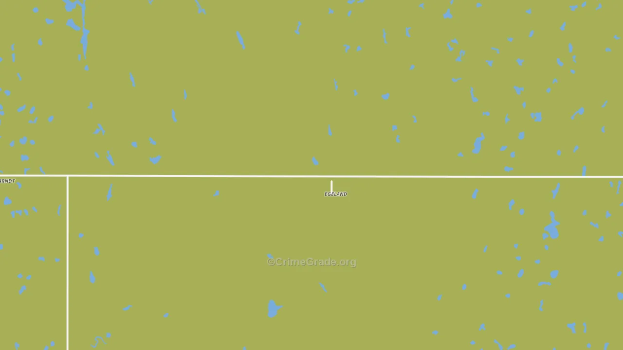 Egeland, ND Map of Drug-Related Crime Rates