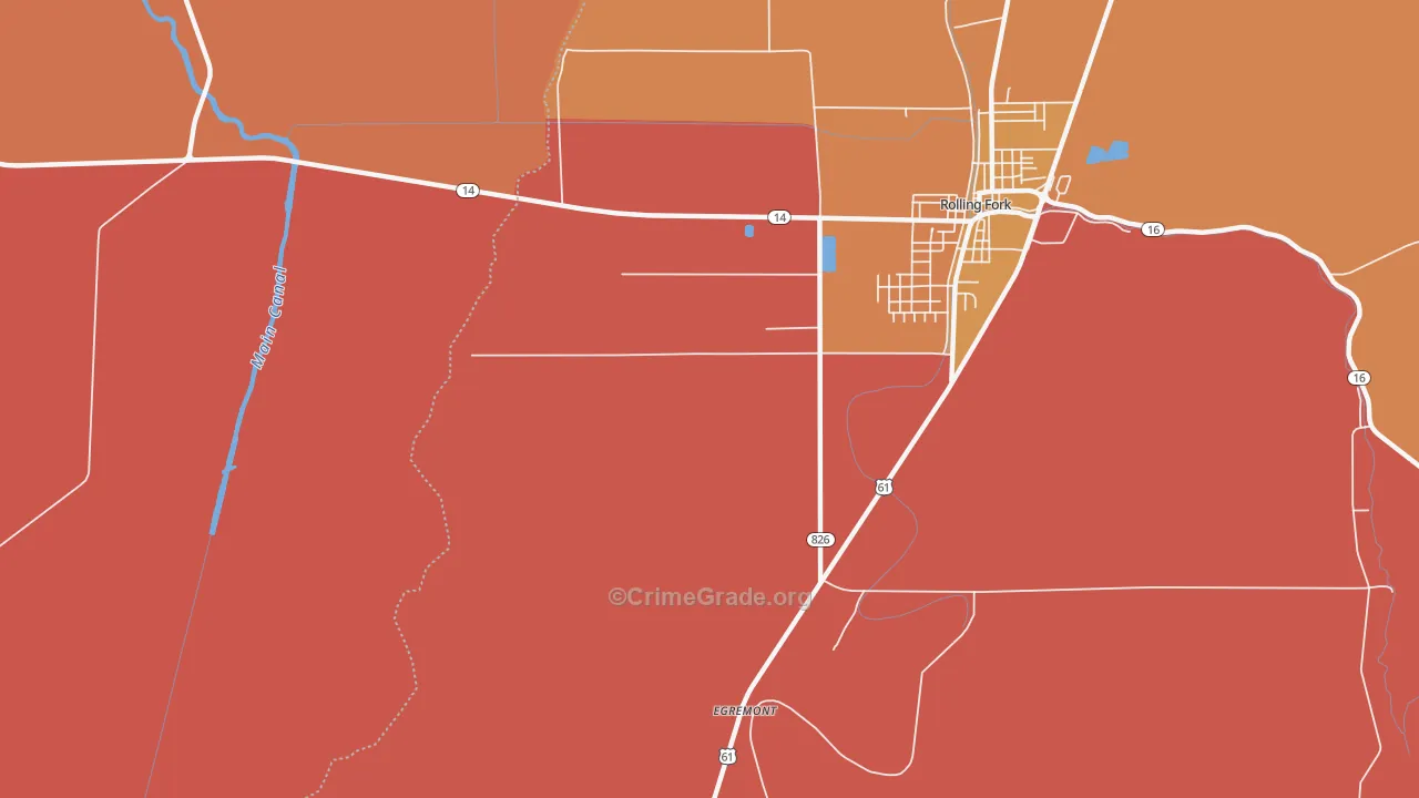 Egremont, MS Map of Drug-Related Crime Rates