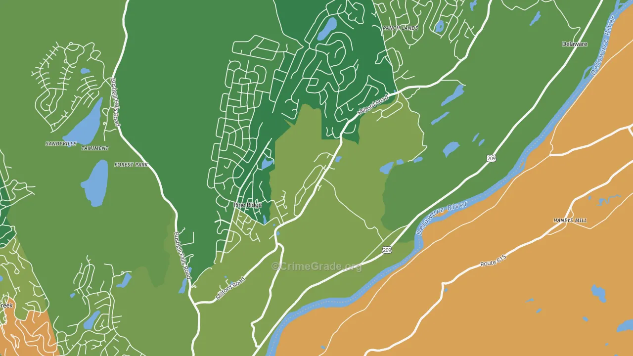 Egypt Mills, PA Map of Drug-Related Crime Rates