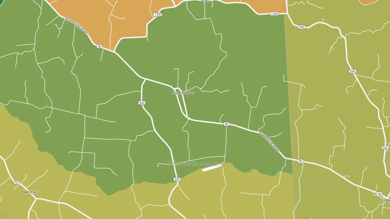 Eighty Eight, KY Map of Drug-Related Crime Rates