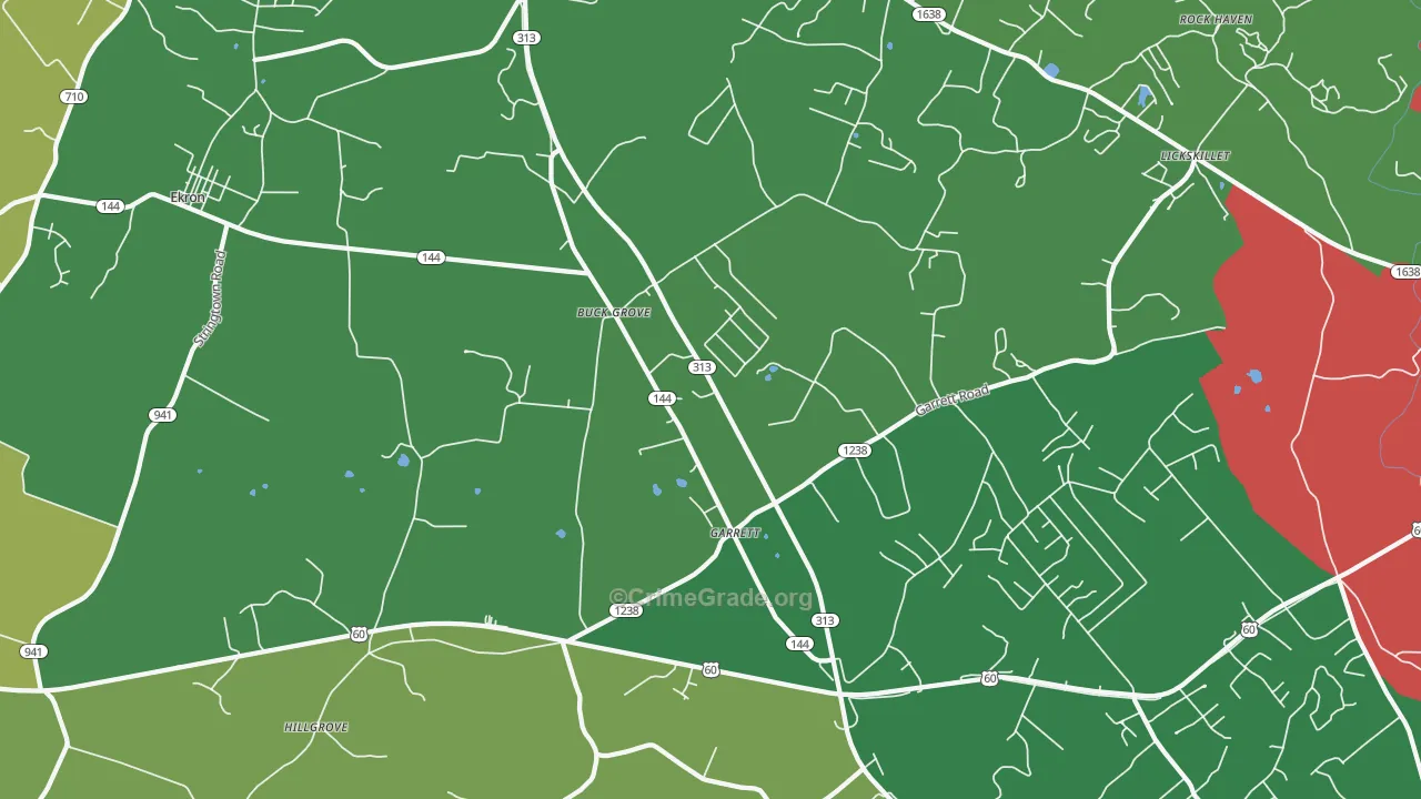 Ekron, KY Map of Drug-Related Crime Rates