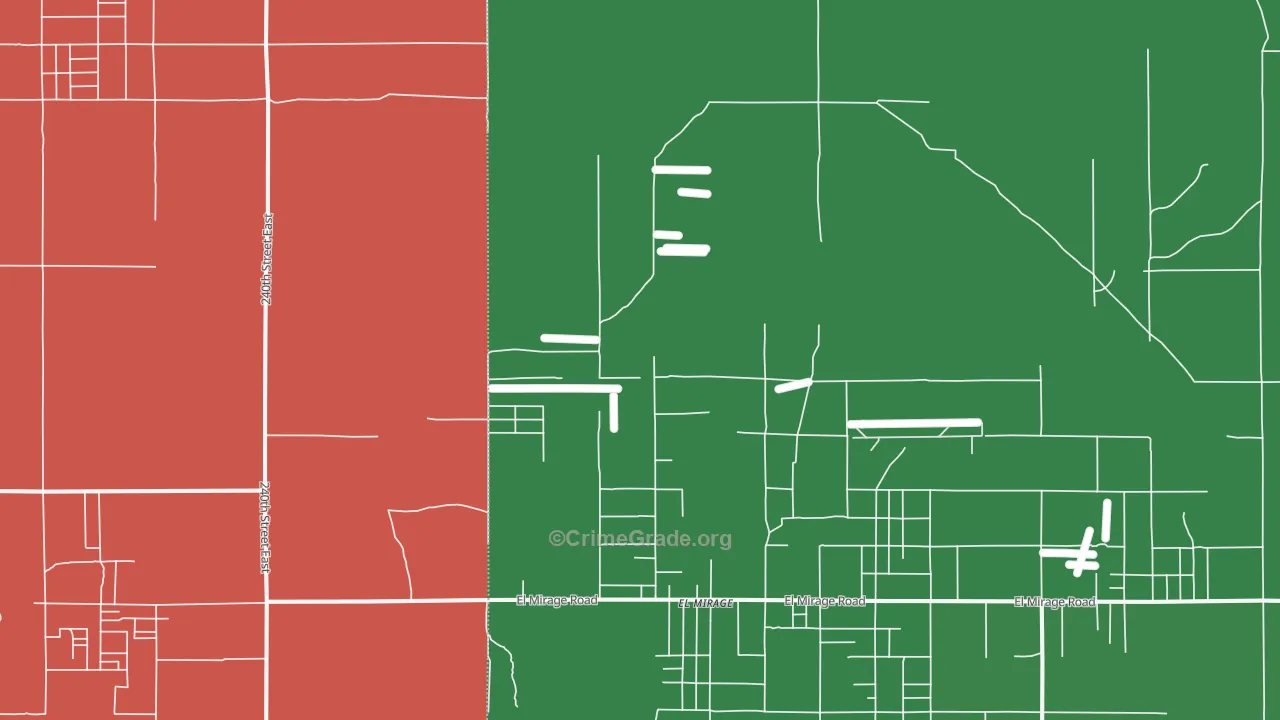 El Mirage, CA Map of Drug-Related Crime Rates