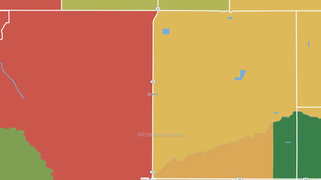 El Nido, CA Map of Drug-Related Crime Rates