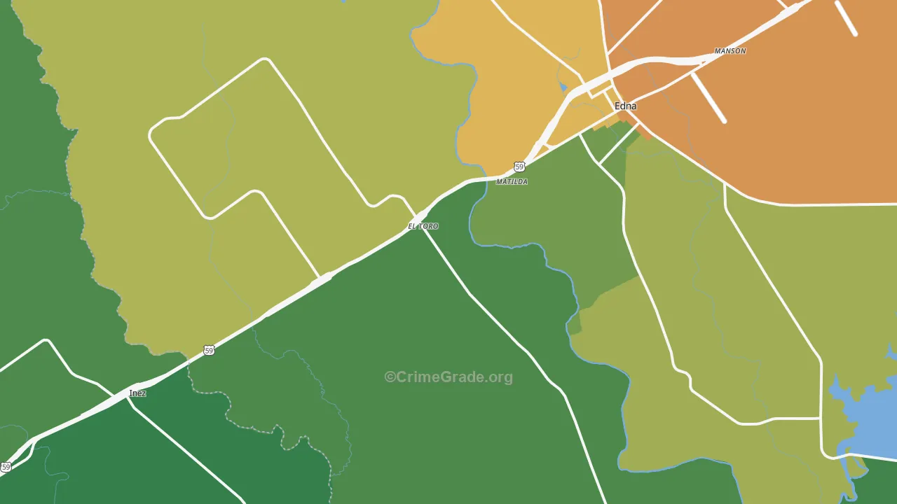 El Toro, TX Map of Drug-Related Crime Rates