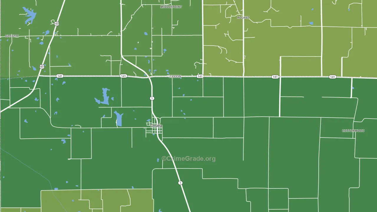 Elba, IL Map of Drug-Related Crime Rates