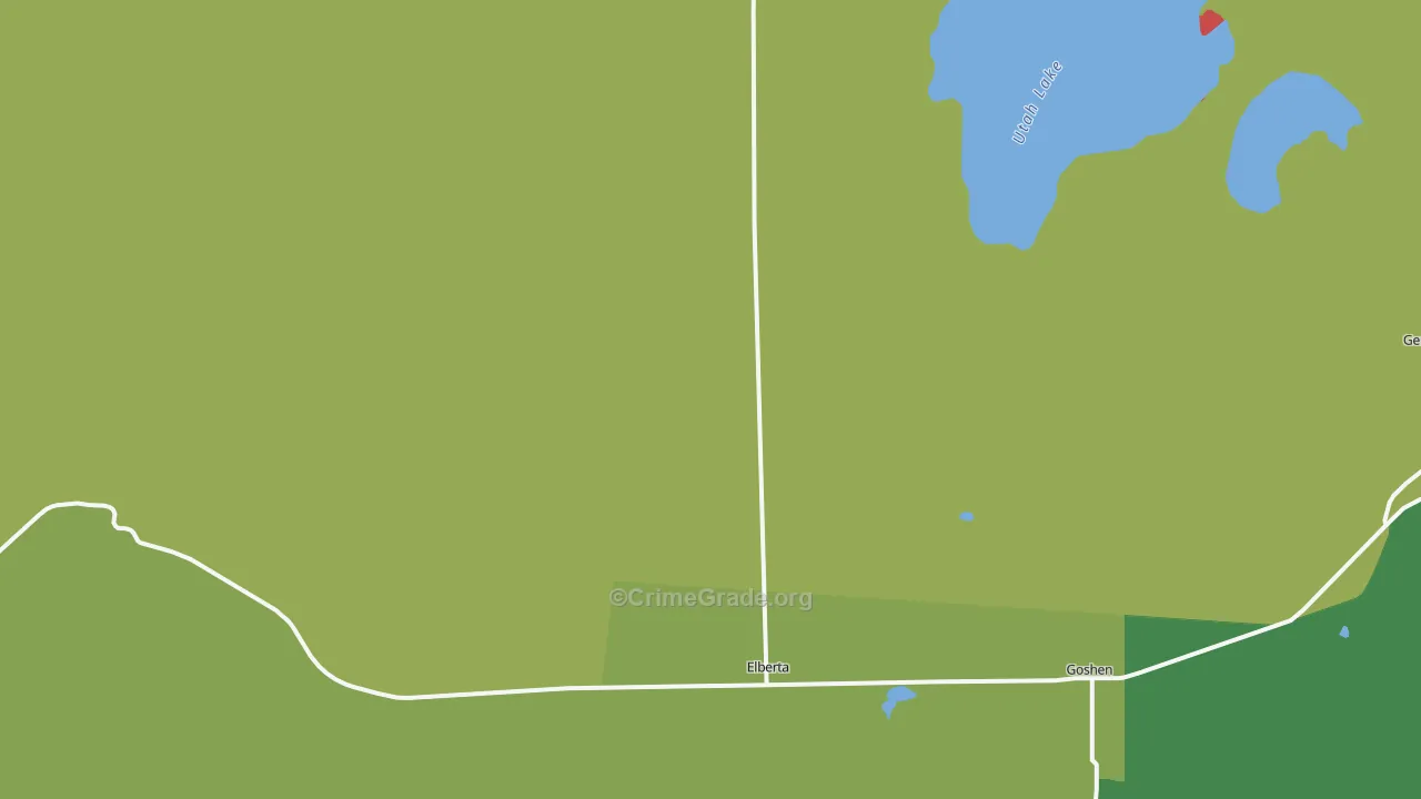Elberta, UT Map of Drug-Related Crime Rates