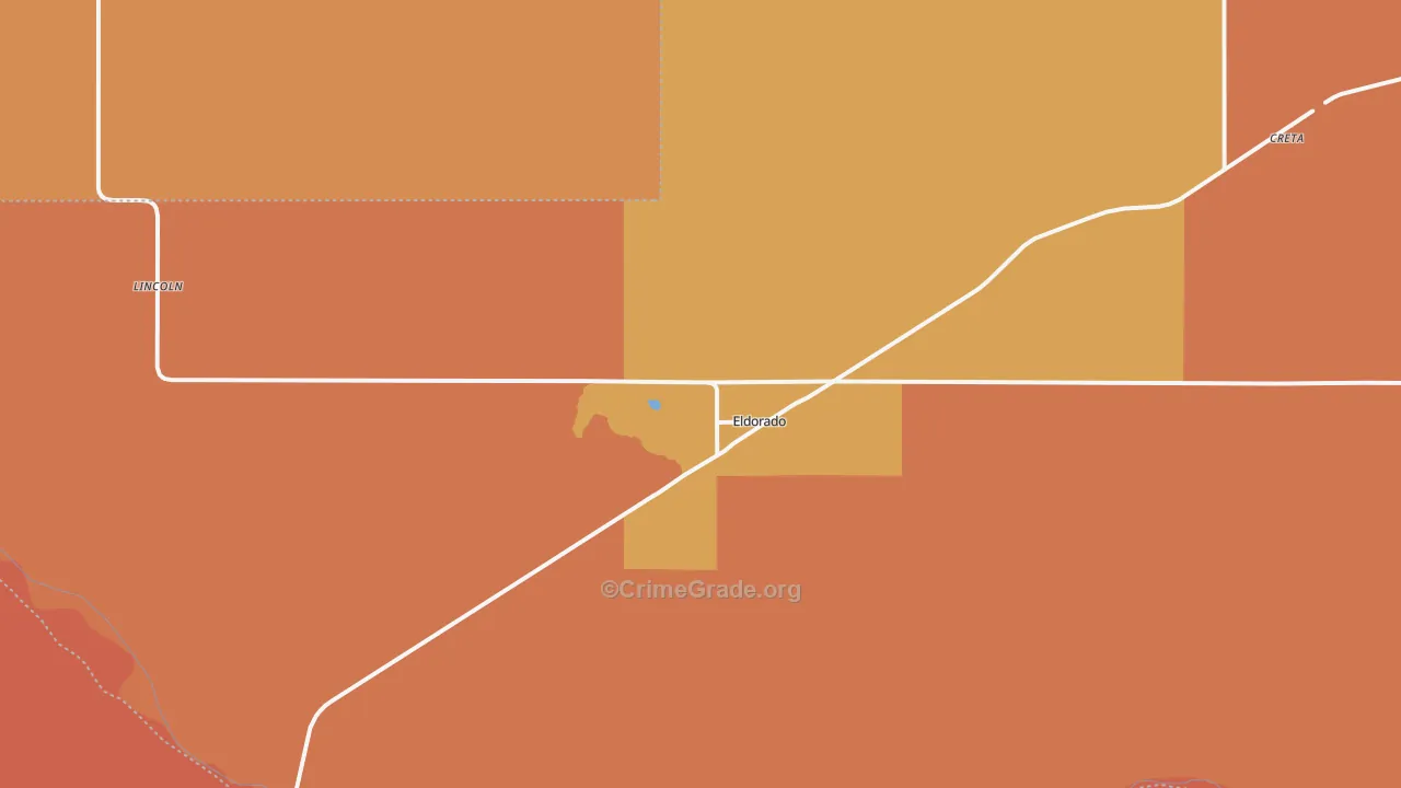 Eldorado, OK Map of Drug-Related Crime Rates