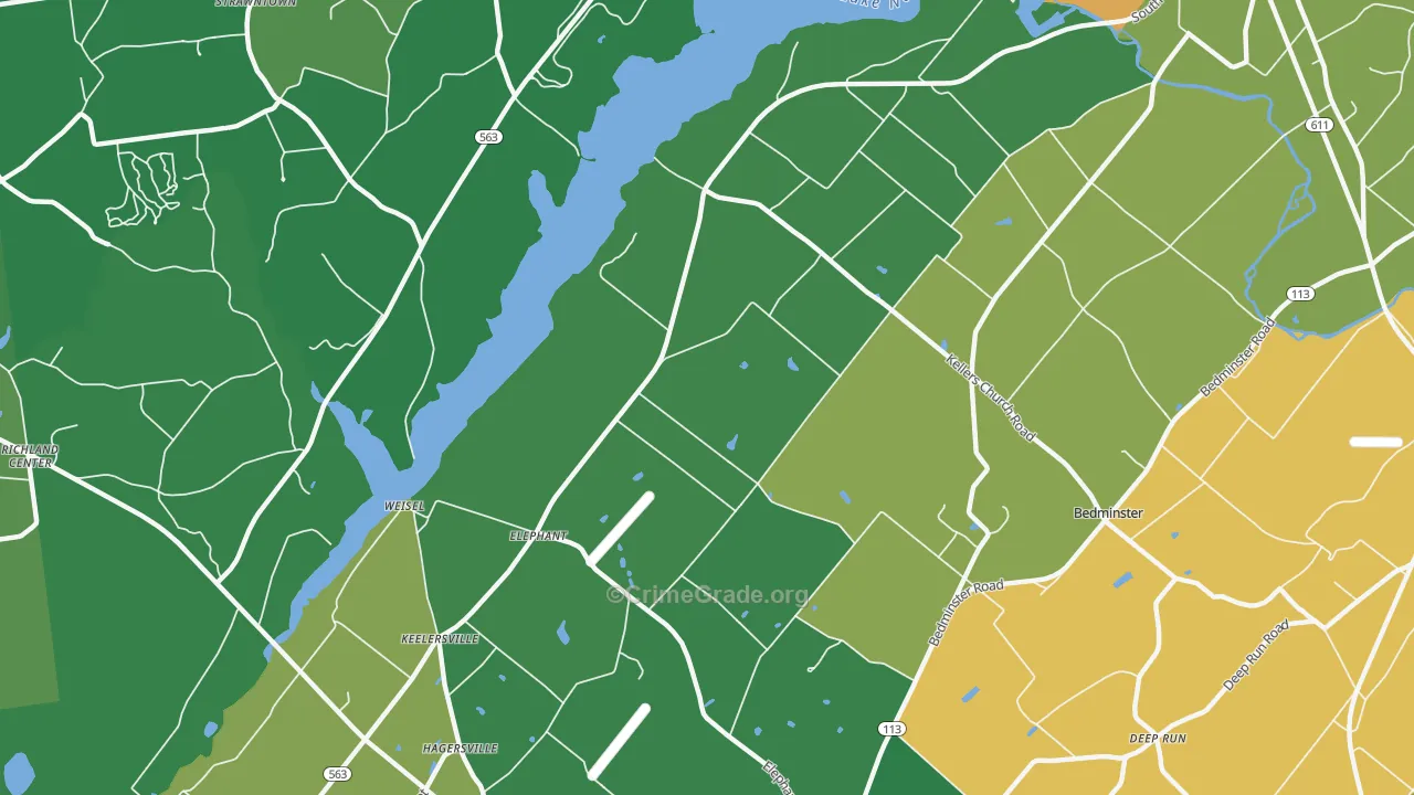 Elephant, PA Map of Drug-Related Crime Rates