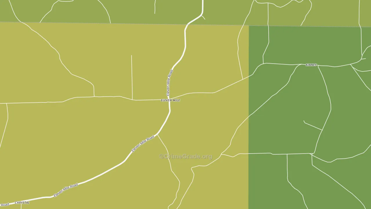 Eleven Mile, PA Map of Drug-Related Crime Rates