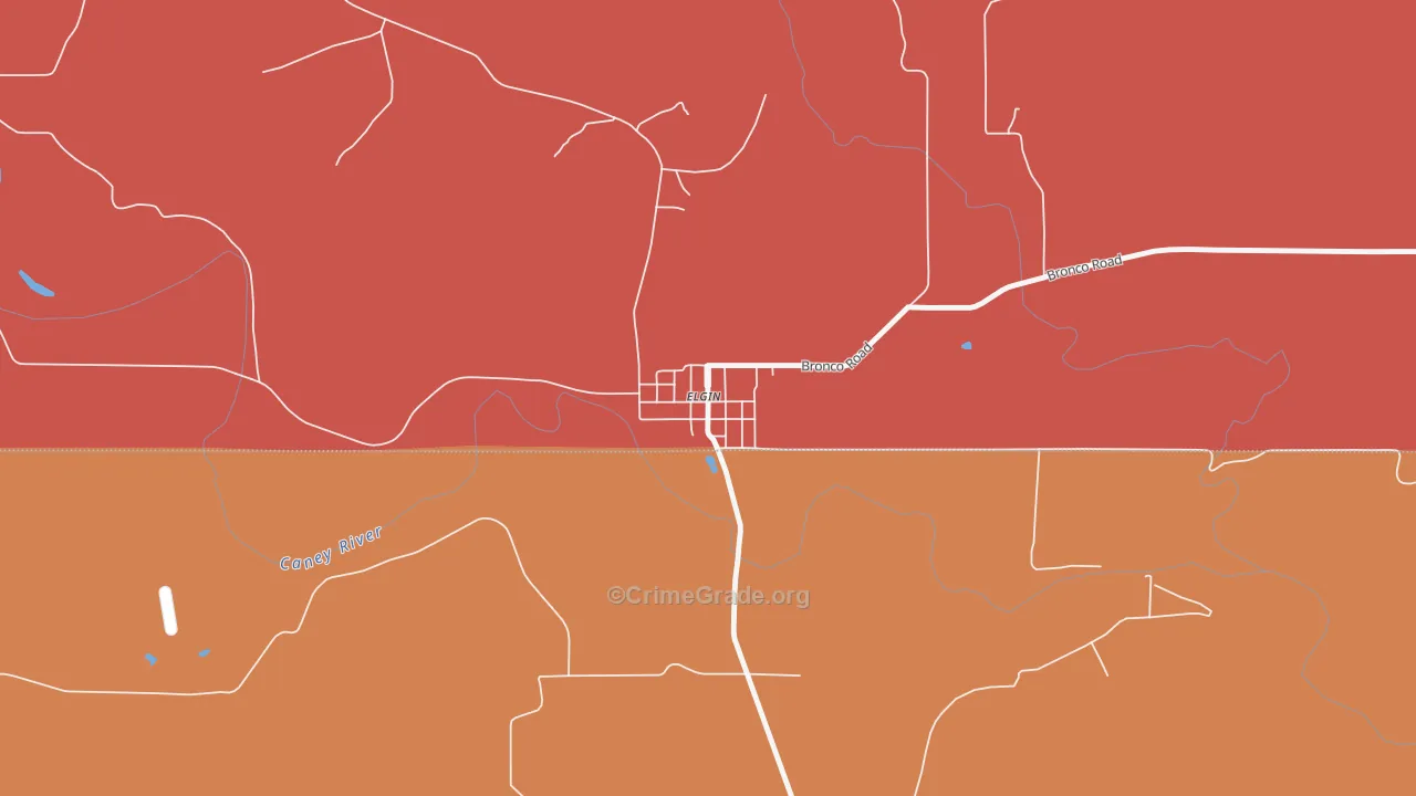 Elgin, KS Map of Drug-Related Crime Rates