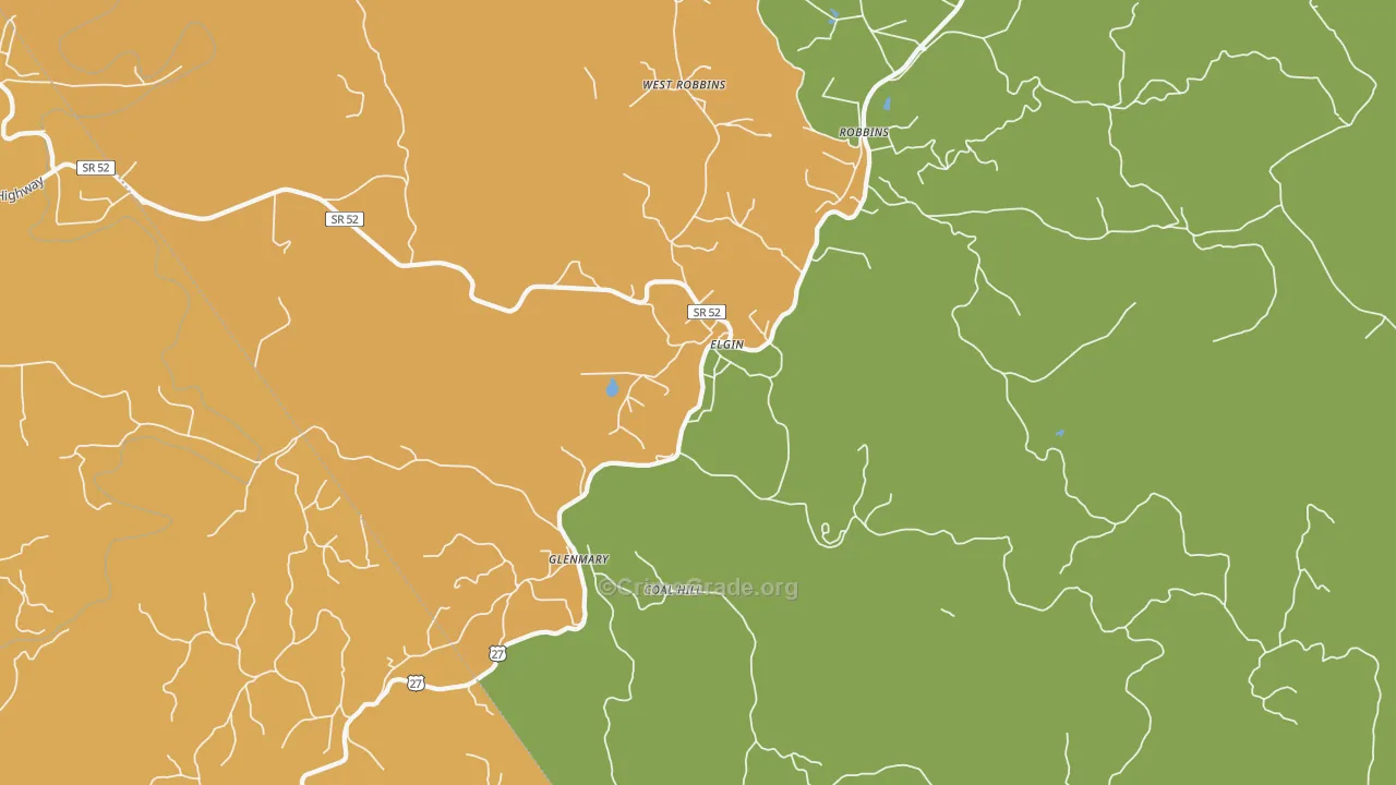 Elgin, TN Map of Drug-Related Crime Rates